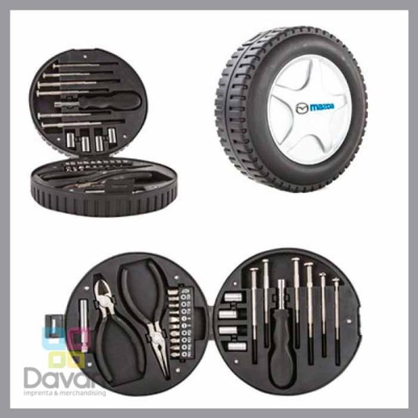 SET DE HERRAMIENTA-FORMA DE LLANTA